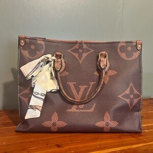 monogram tote